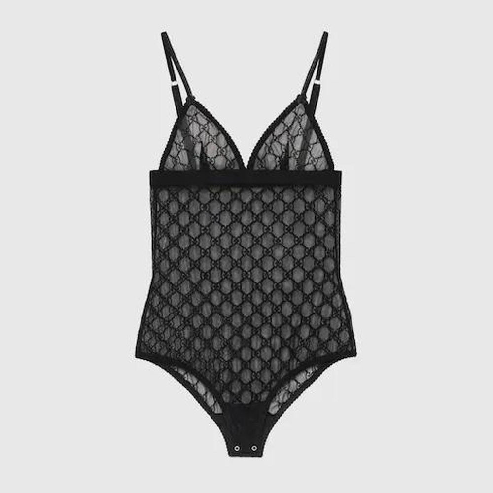 GUCCI GG TULLE BODYSUIT (Authentic)